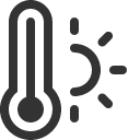 иконка thermometer sun, thermometer, термометр, sun, солнце