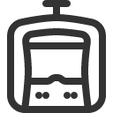 иконка train lightrail front, train, поезд, lightrail, front