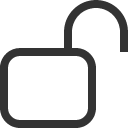 иконка unlock, замок