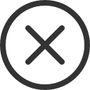 иконка x circle, circle