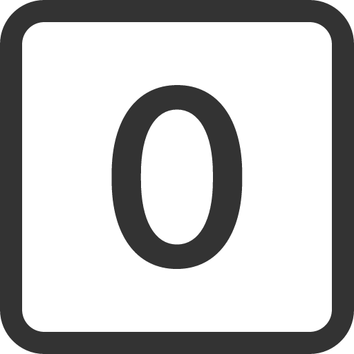 иконка 0 square, square,
