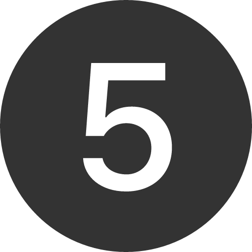 иконка 5 circle, circle,