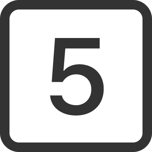 иконка 5 square, square,