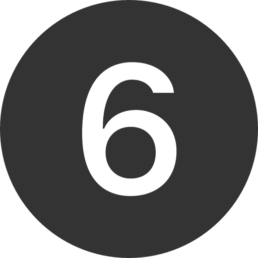 иконка 6 circle, circle,