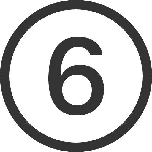 иконка 6 circle, circle,