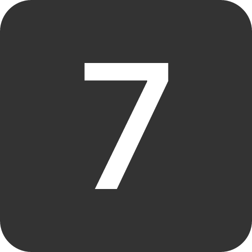 иконка 7 square, square,