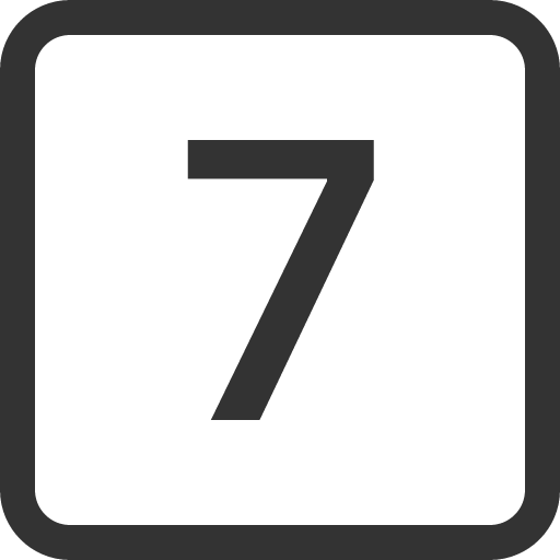 иконка 7 square, square,