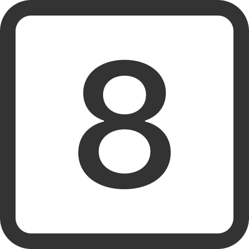иконка 8 square, square,