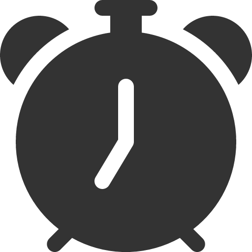 иконка alarm, будильник,