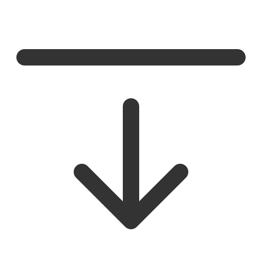 иконка arrow bar down, arrow, стрелка, bar, down,
