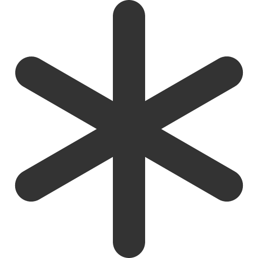 иконка asterisk, звездочка,