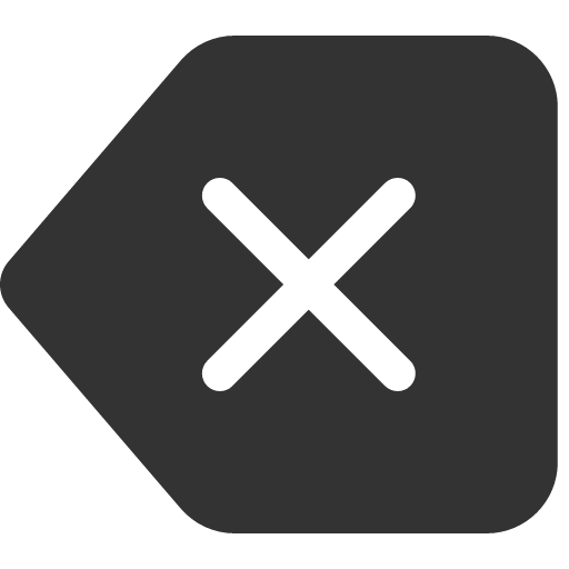 иконка backspace,