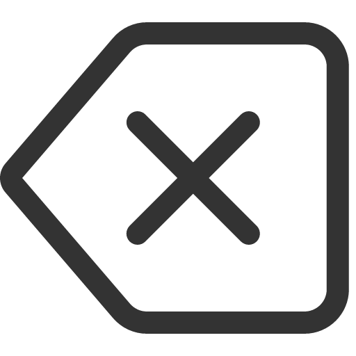 иконка backspace,