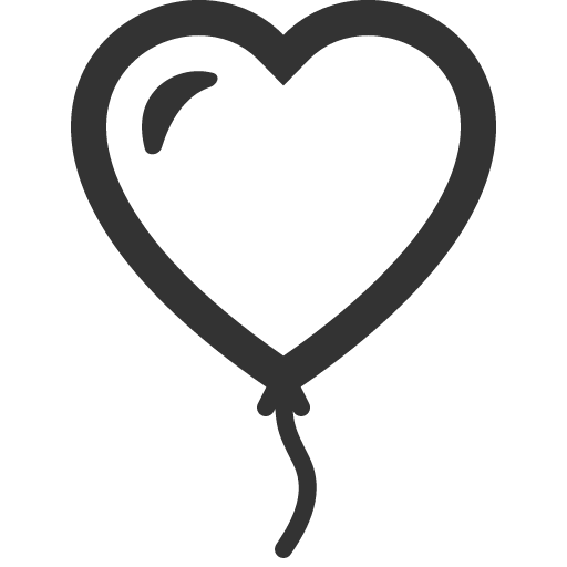 иконка balloon heart, balloon, комментарий, heart, сердце,