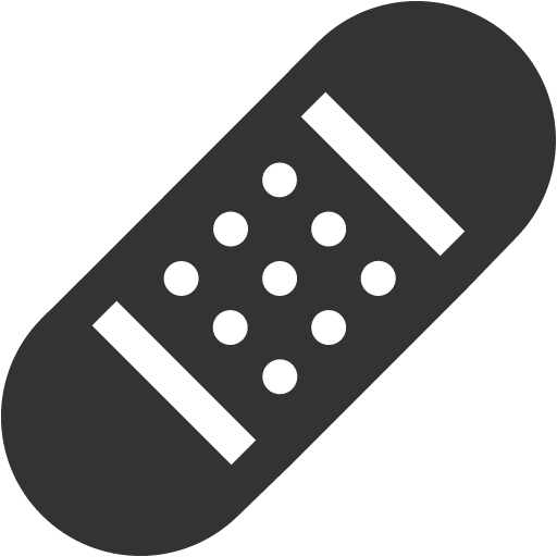 иконка bandaid, лейкопластырь,