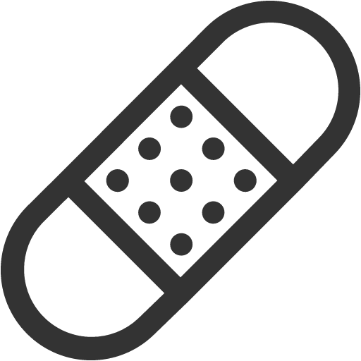 иконка bandaid, лейкопластырь,