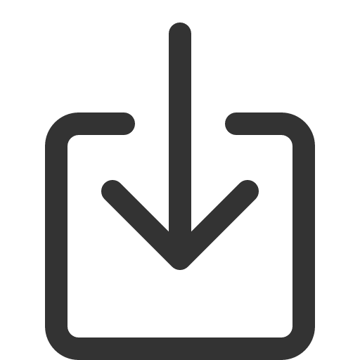 иконка box arrow in down, box, коробка, arrow, стрелка, in, увеличить, down,