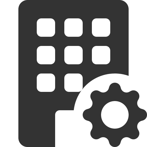 иконка building gear, building, здание, gear, шестеренка,