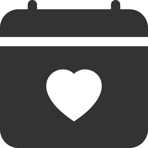 иконка calendar heart, calendar, календарь, heart, сердце,