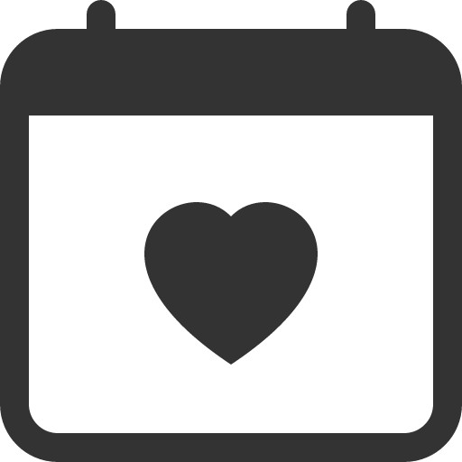 иконка calendar heart, calendar, календарь, heart, сердце,