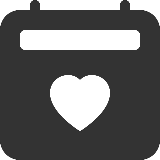 иконка calendar2 heart, calendar2, heart, сердце,