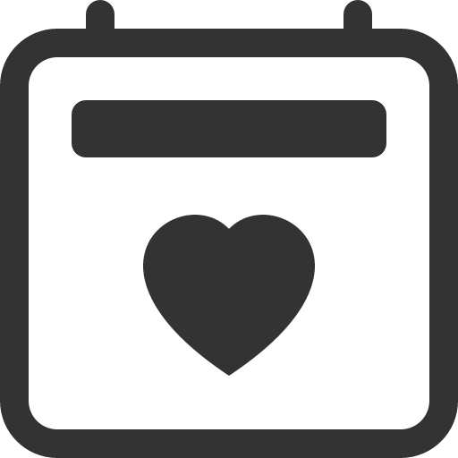 иконка calendar2 heart, calendar2, heart, сердце,
