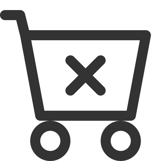иконка cart x, cart, корзина,