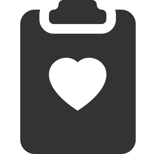 иконка clipboard2 heart, clipboard2, heart, сердце,