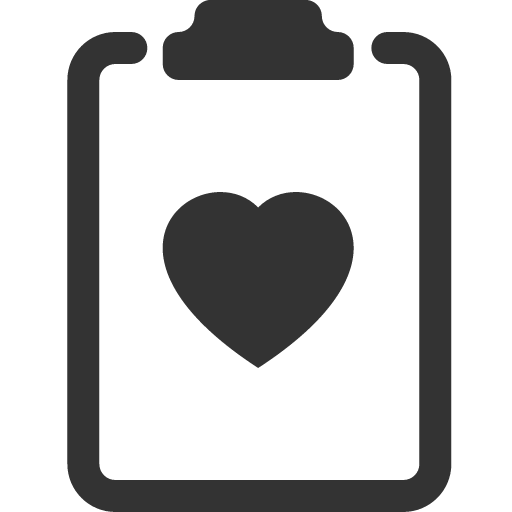 иконка clipboard2 heart, clipboard2, heart, сердце,