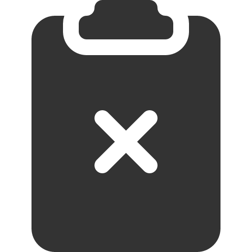 иконка clipboard2 x, clipboard2,