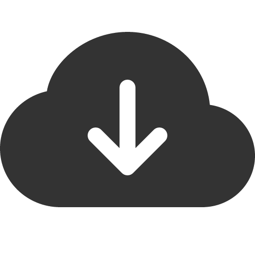 иконка cloud arrow down, cloud, облако, arrow, стрелка, down,