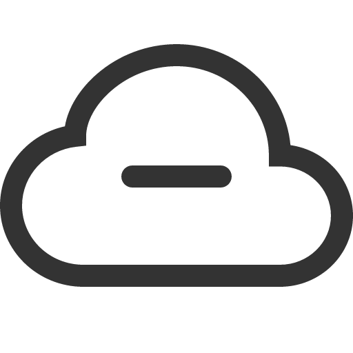 иконка cloud minus, cloud, облако, minus, минус,
