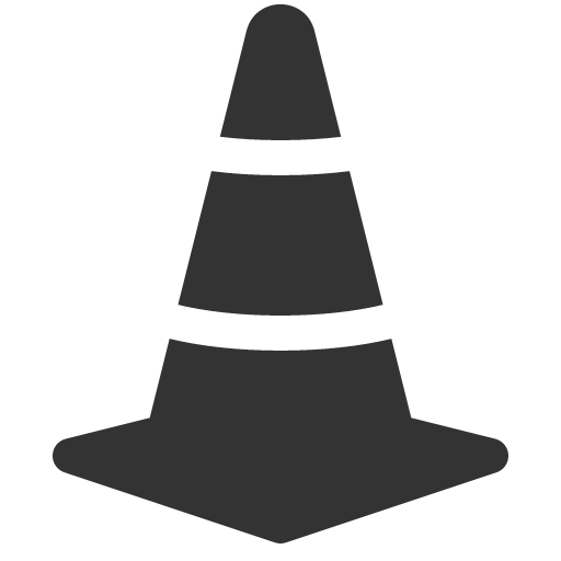 иконка cone striped, cone, дорожный конус, striped,