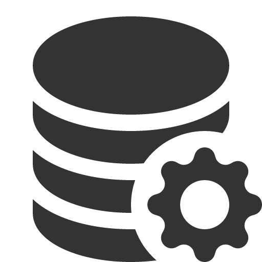 иконка database gear, database, база данных, gear, шестеренка,