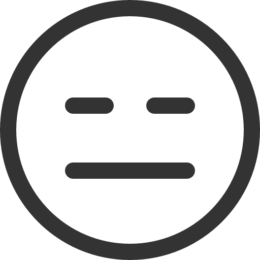 иконка emoji expressionless, emoji, expressionless,