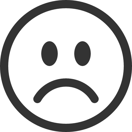 иконка emoji frown, emoji, frown,