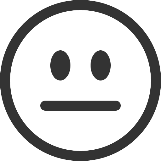 иконка emoji neutral, emoji, neutral,
