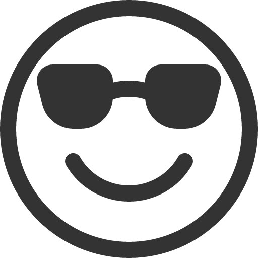 иконка emoji sunglasses, emoji, sunglasses, солнцезащитные очки,