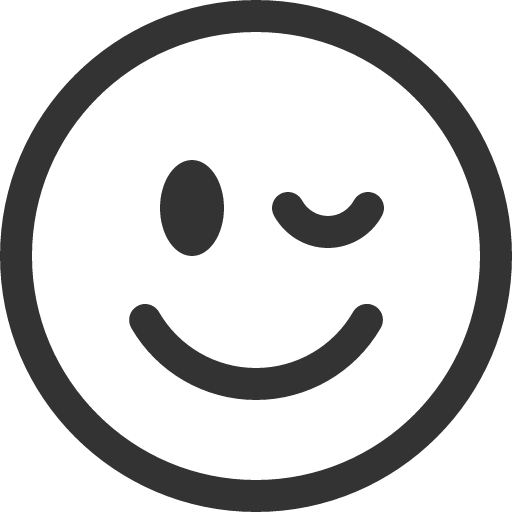иконка emoji wink, emoji, wink, подмигивание,