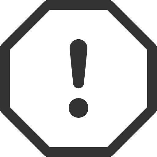 иконка exclamation octagon, exclamation, предупреждение, octagon,