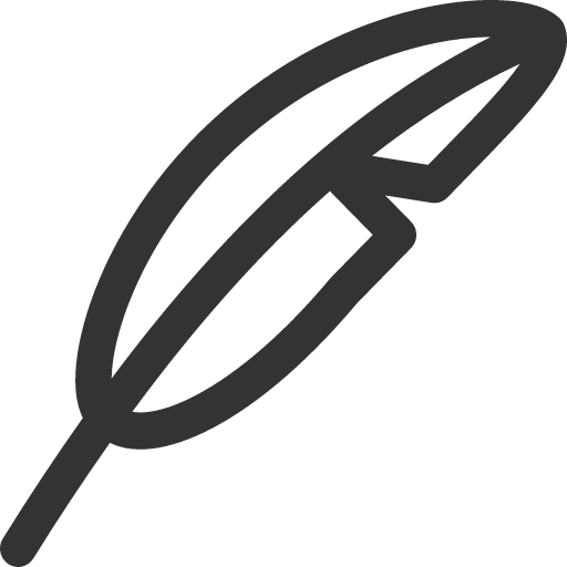 иконка feather,
