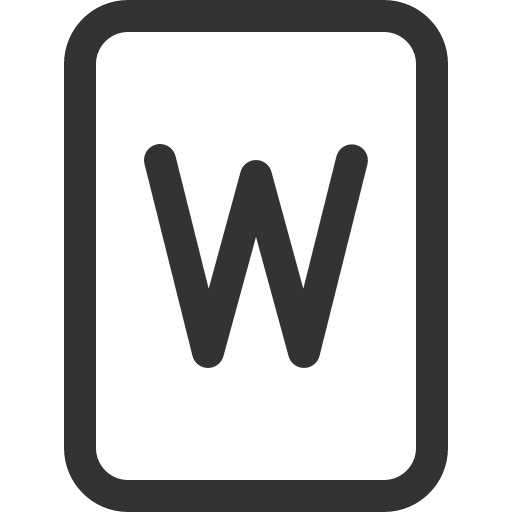 иконка file word, file, файл, word, ворд,