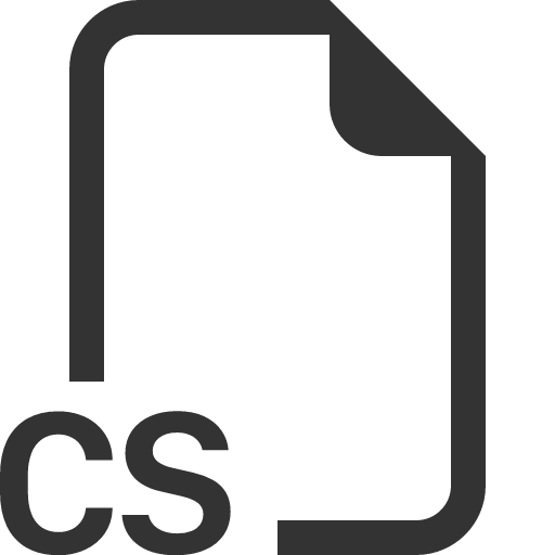 иконка filetype cs, filetype, cs,