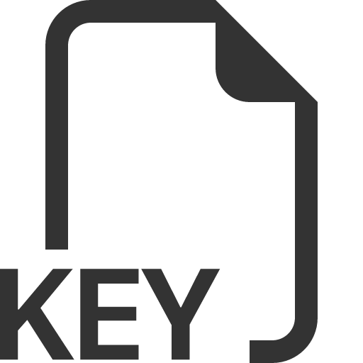 иконка filetype key, filetype, key, ключ,