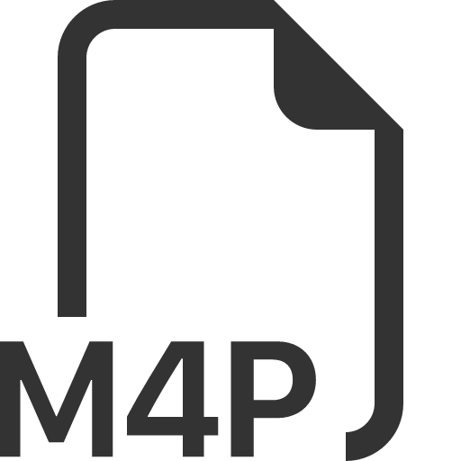 иконка filetype m4p, filetype, m4p,