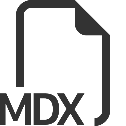 иконка filetype mdx, filetype, mdx,