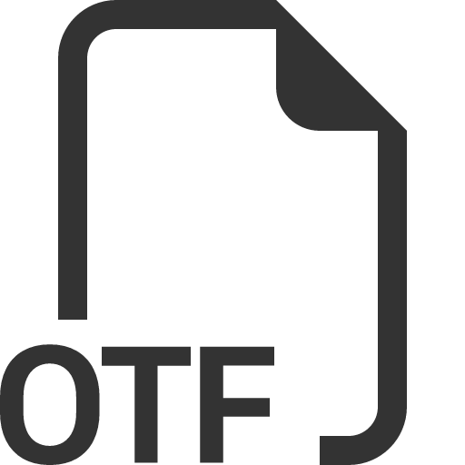 иконка filetype otf, filetype, otf,
