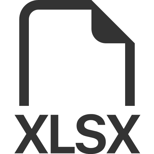 иконка filetype xlsx, filetype, xlsx,