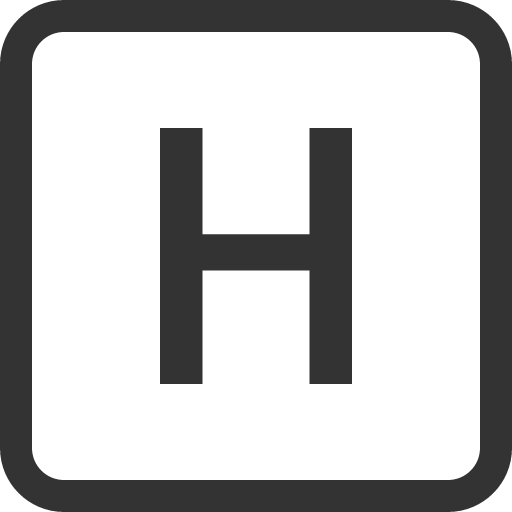 иконка h square, square,