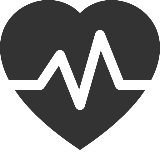 иконка heart pulse, heart, сердце, pulse,